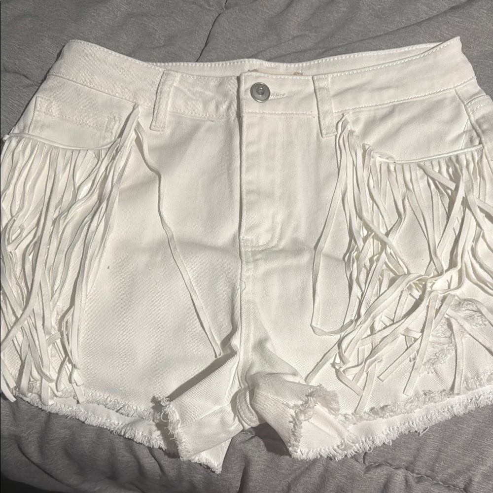 Altar’s state fringe shorts